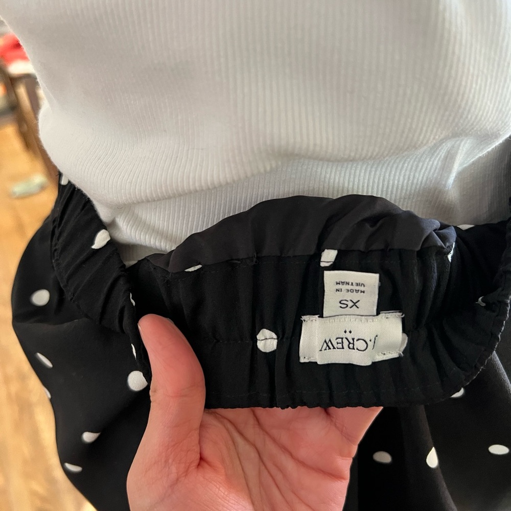 J. Crew Black and White Polka Dot Pencil Skirt - Picture 5 of 11